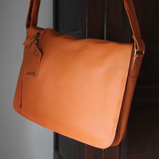 The George Messenger with personalised tag