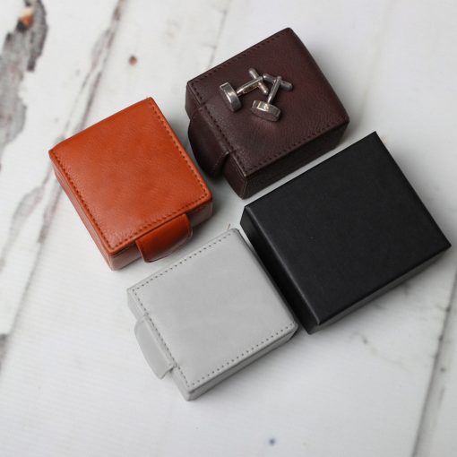 Clark Leather Cufflink Boxes