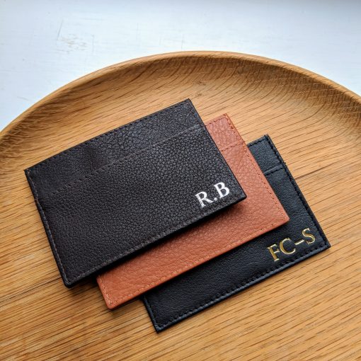 Foiled Leather Card Holders